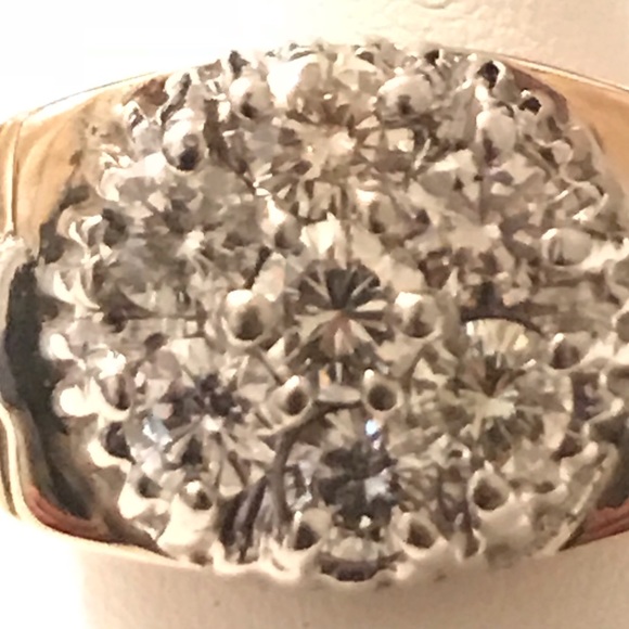 SOLD 30g 14K men’s ky cluster over 2ct total - Picture 5 of 8